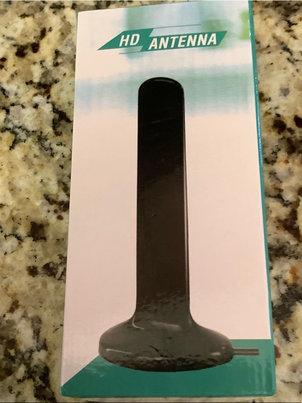 Indoor HDTV Antenna - Black with Orange Accents